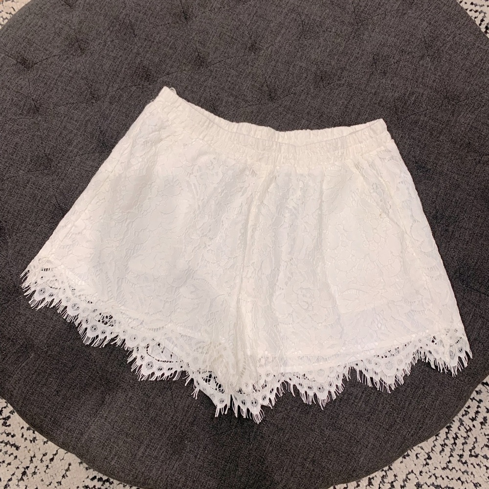 Sugar and lips lace shorts